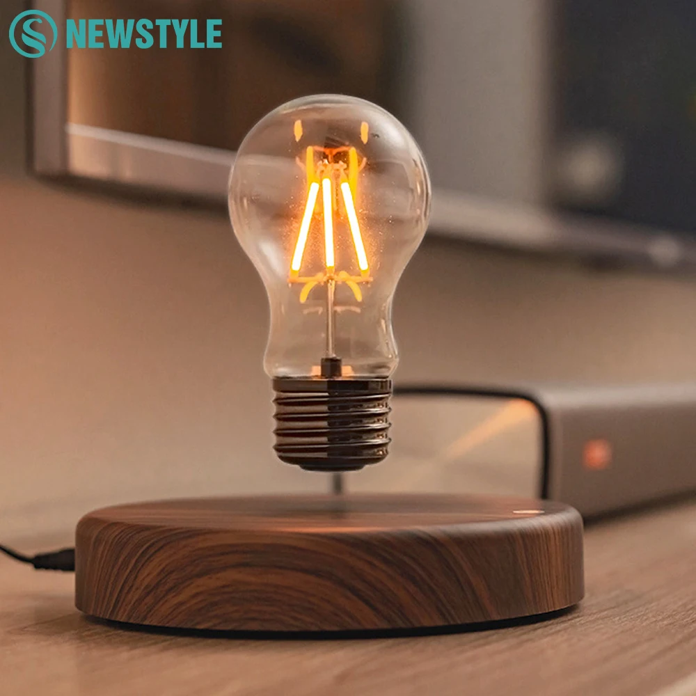 Magnetic Floating Moon Lamp Levitate LED Night Light 3 Colors Adjustable Brightness Tabel Lamp For Beside Bedroom Decor