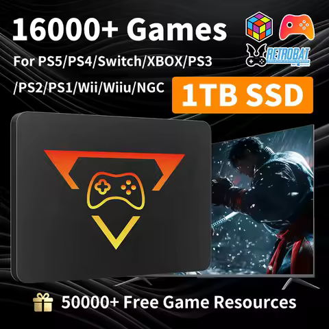 Play Zone 1TB SSD Launchbox&amp;Playnite&amp;Retrobat OS Game Console with 16000+Games for PS5/PS4/Switch/XBOX/PS3/PS2 for Win PC/Laptop