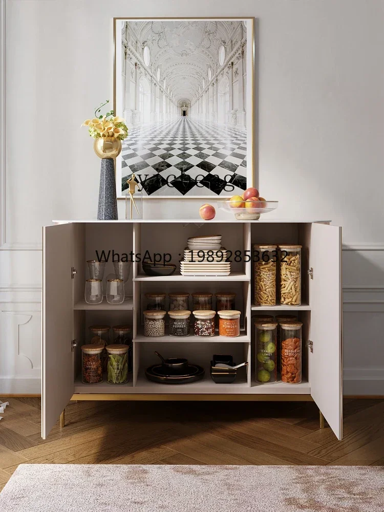 BF  rock slab dining side cabinet, post-modern simple restaurant paint, large-capacity room hall storage floor cabinet