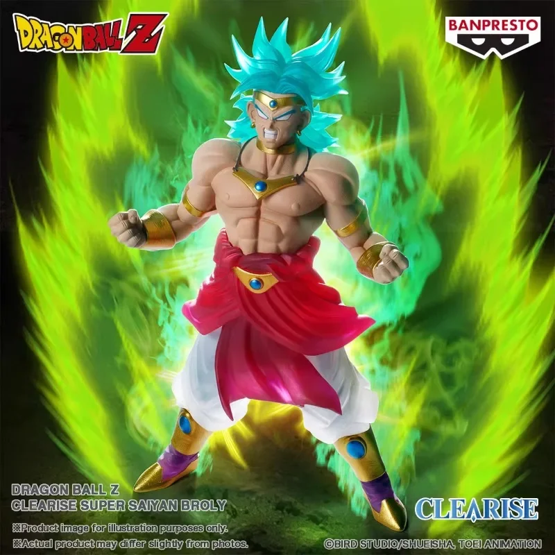 Bandai banpresto original dragon ball z clearise super saiyan broli anime figura de ação brinquedos modelo colecionável presentes para crianças