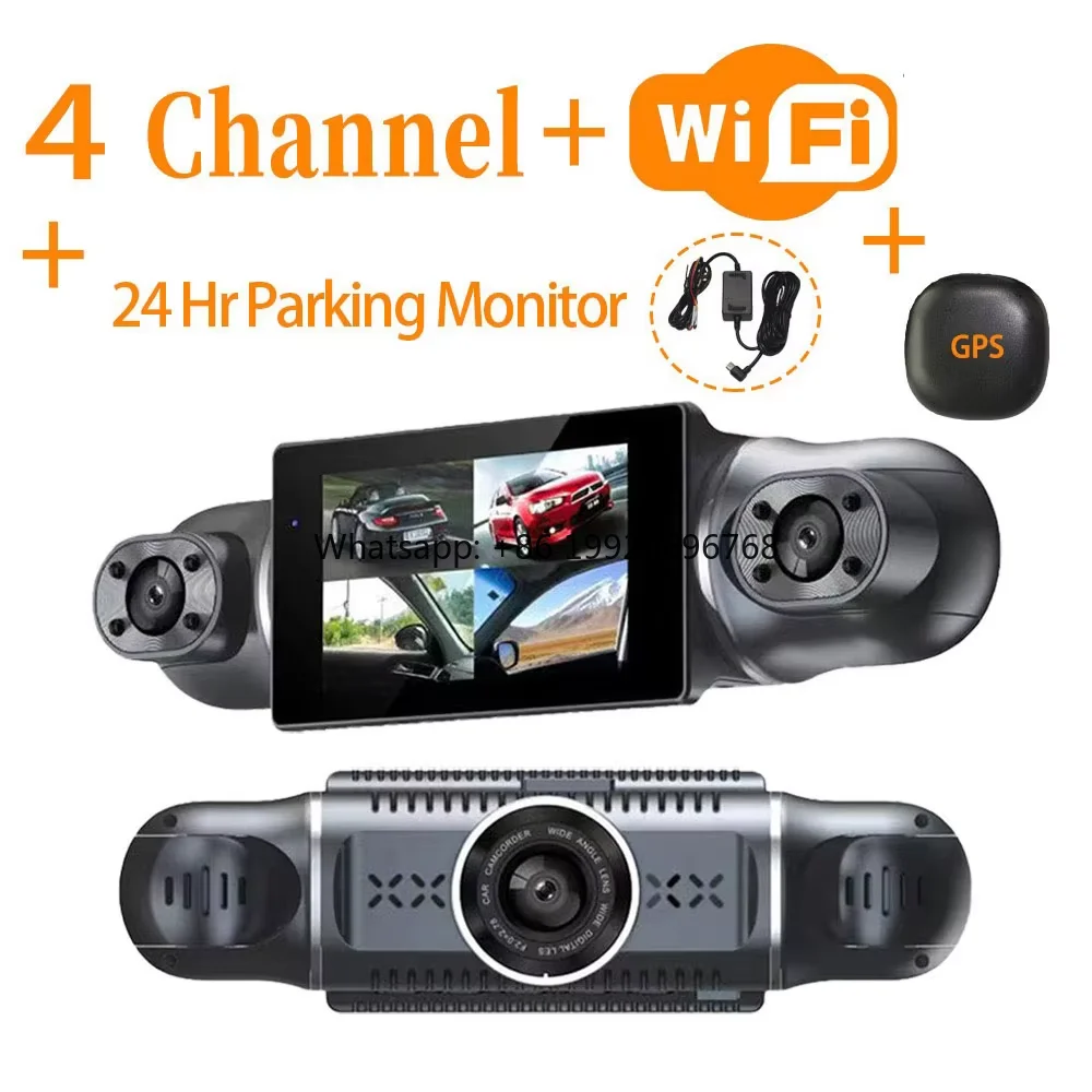 

4-камерный 3-дюймовый IPS автомобильный видеорегистратор для N300 HD 1080P Wi-Fi видеорегистратор GPS 24H Parking Monior G-sensor Loop Recording производитель