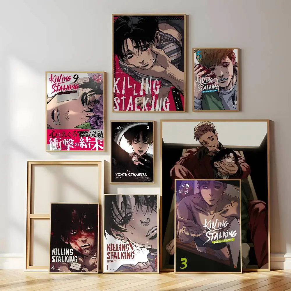 Killing Stalking Korean Manga Poster Self-adhesive Wall Mural Art Waterproof Sticker For Bar Room Decor High Quality Print Gift