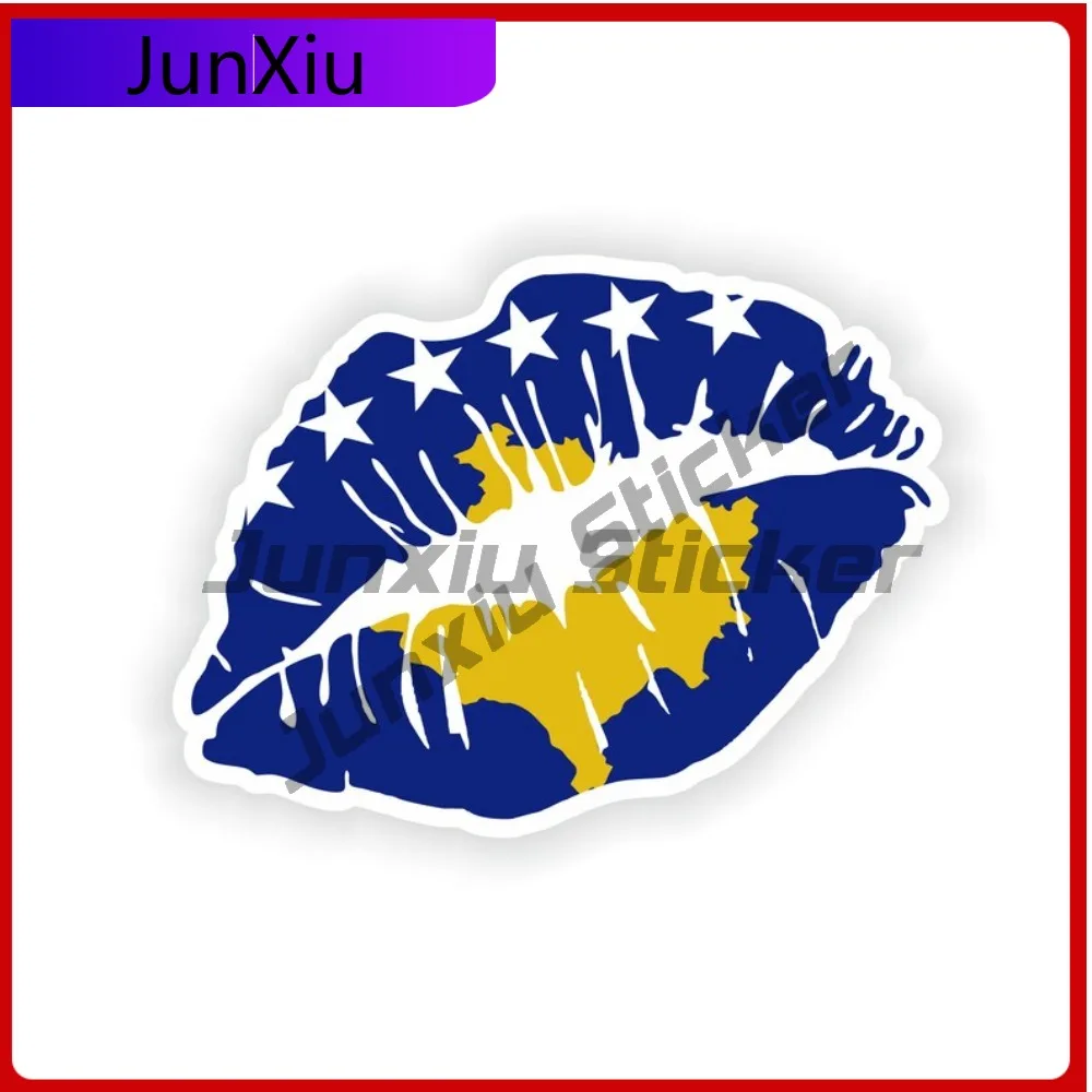 

Kosovo Lips Flag Fashion Auto Surface Decoration Used Across Cars Motorcycles And Scooters