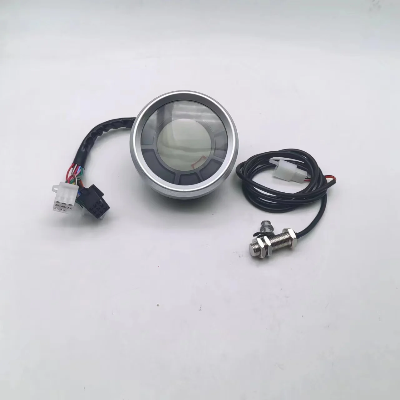 12000RPM 199km/h Motorcycle LCD Digital Speedometer Odometer Tachometer  Cylinders Gear Trip Meter Ducati Scrambler 15-18