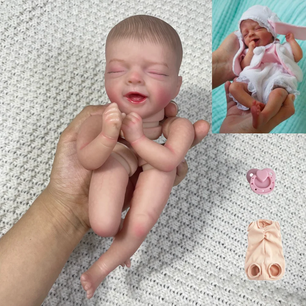 12.5Inch Mini Painted Reborn Doll Kit Salia Unfinished Doll Parts DIY Assembly Lifelike Newborn DIY Toy Gift For Girls