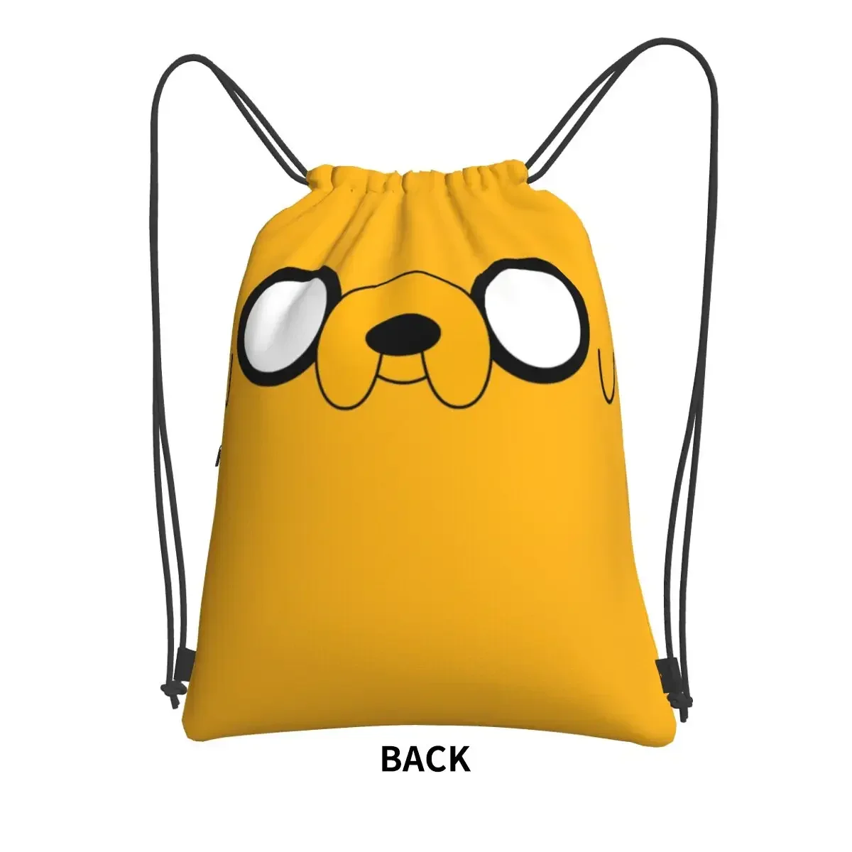 Adventure Time Jake's Eyes Portable Backpacks Drawstring Bag Fashion Drawstring Bundle Pocket Sundries Bags For School Students