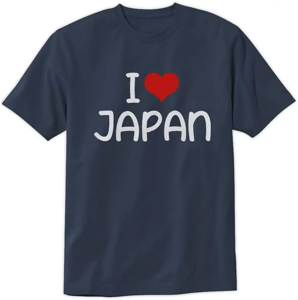 I Love Japan T-Shirt I Heart Japan Unisex Design Tee Short Sleeve Unisex Shirt