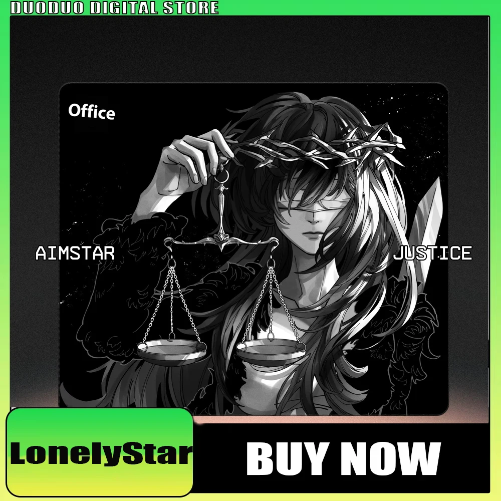 

New Aimstar Justice Mousepad E-sports Smooth 4mm FPS Gaming Mouse pad Non-Slip Customized Gaming Accessories Valorant APEX Gfits