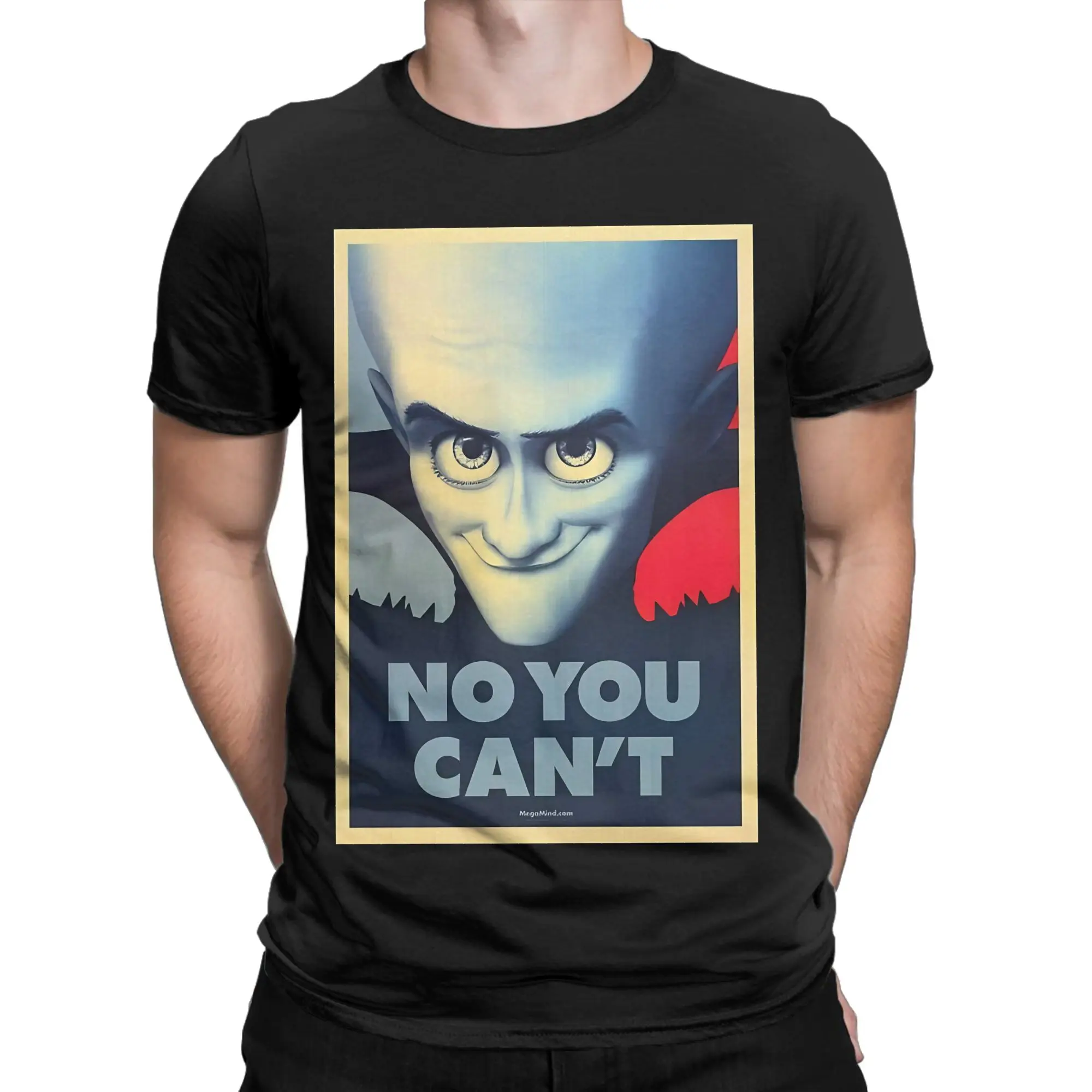 Megamind Will Ferrell Obama shirt Classic Novelty 100% Cotton T-Shirt Megamind vs The dDoom Syndicate Tees Tops For Men