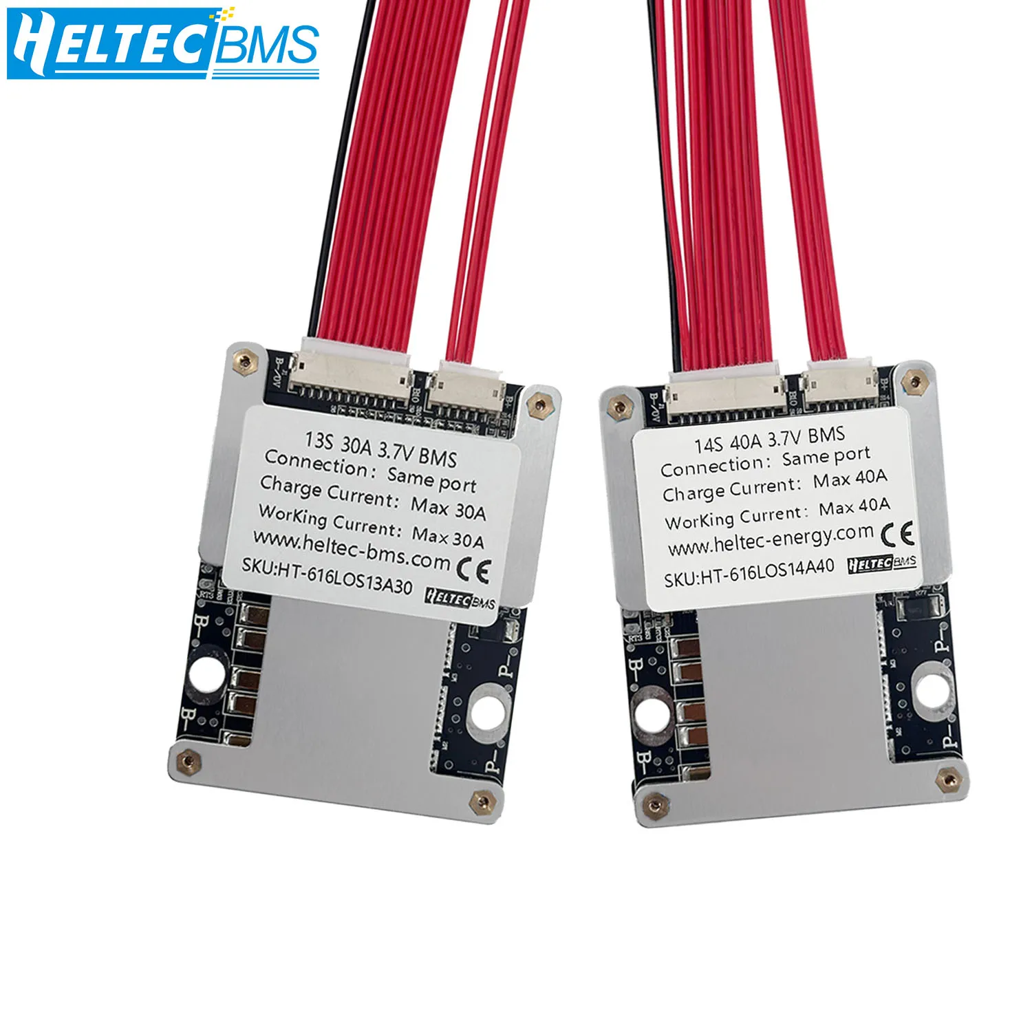 BMS 13S 14S 48V 52V 30A 40A 50A 60A 80A avec équilibrage pour batterie lithium Vélo électrique/Trottinette/Stockage d'énergie solaire