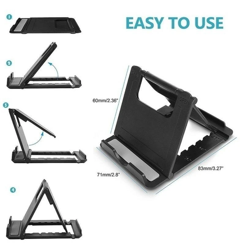 Mini Creatieve Draagbare Universele Opvouwbare Verstelbare Luie Universele Telefoonhouder Tablet Multifunctionele Desktop Computer Stand