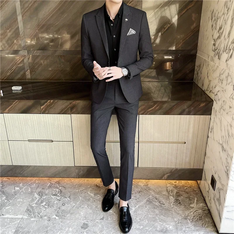 

W89 Men's suits, striped trousers, fashionable casual suits, groomsmen's dresses