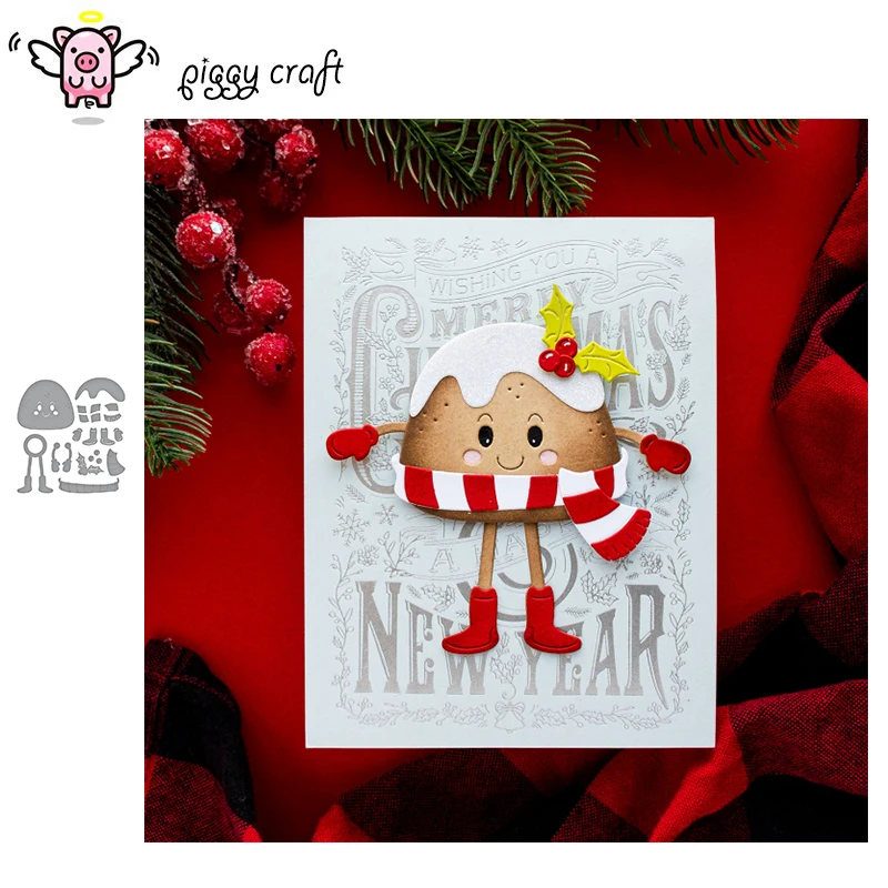 Piggy Craft metal kesme ölür kesim kalıp kalıp Noel Figgy Puding Vücut koleksiyon defteri kağıdı zanaat bıçak kalıp bıçak yumruk şablonlar