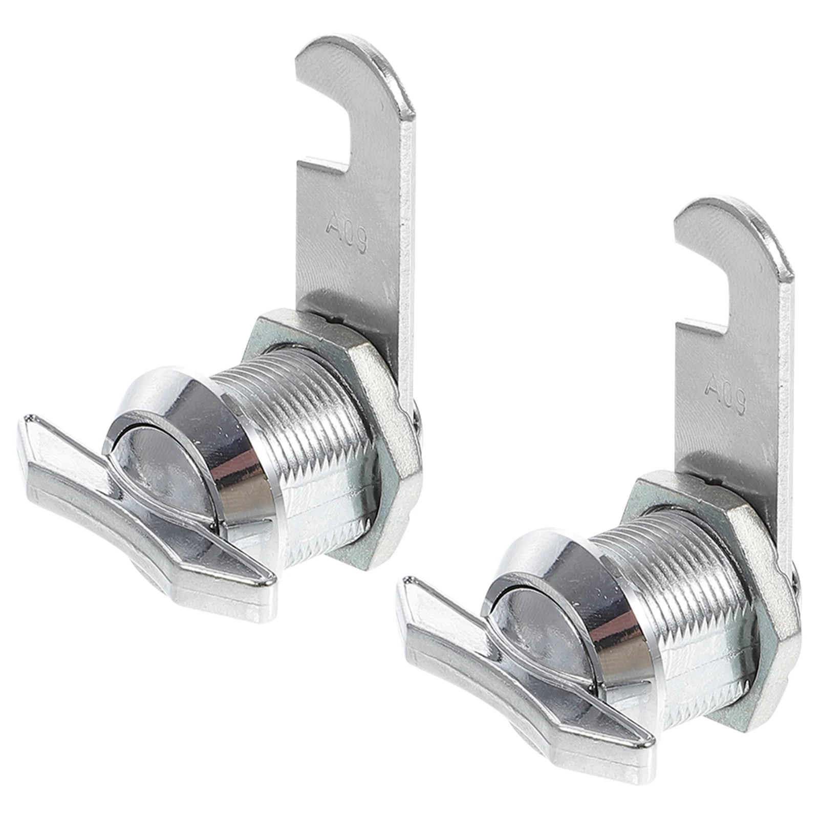 

2pcs Display Cabinet Locks 19x16mm Silver Keyless Drawer Locks for Cupboards Secure Storage Heavy Duty Door Lock