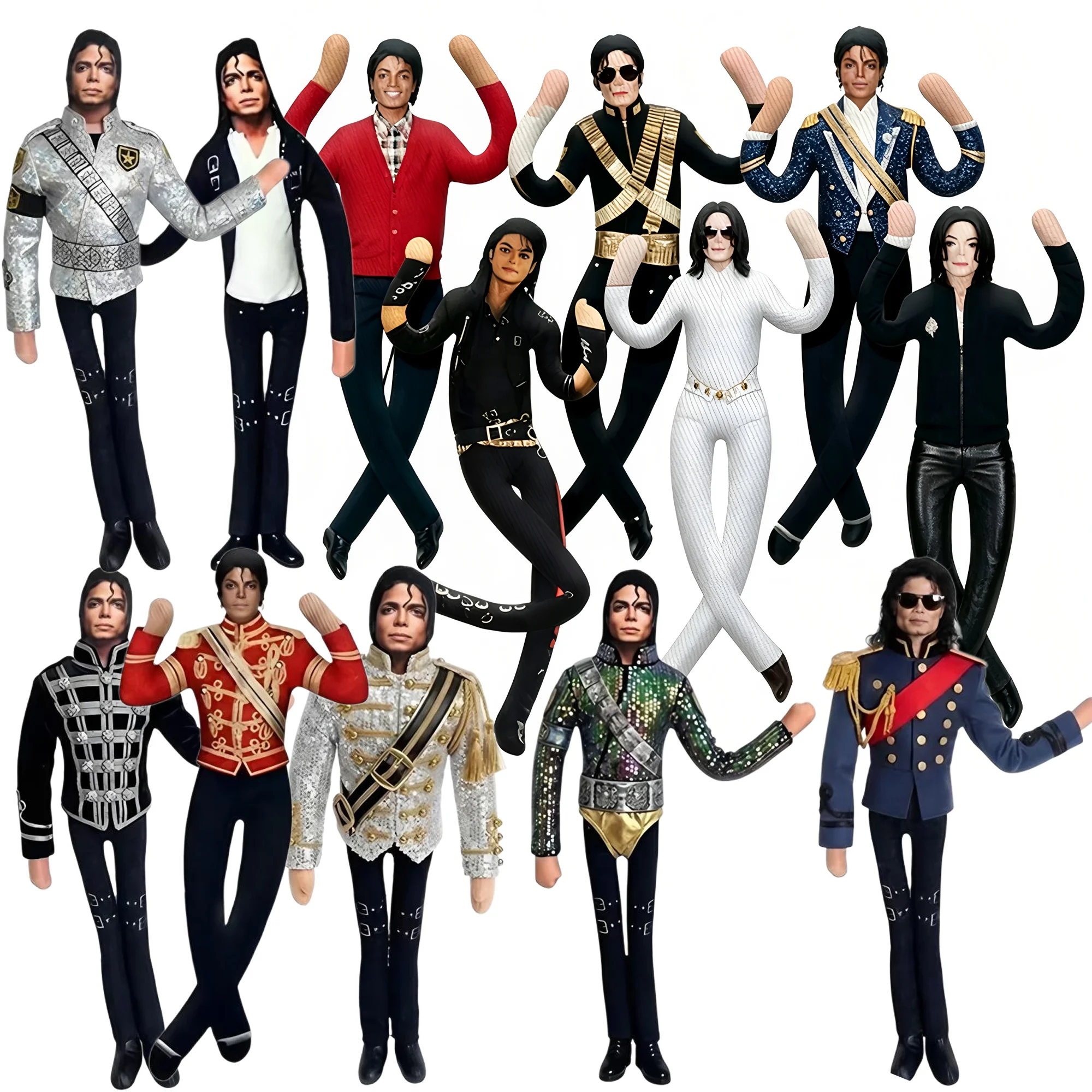 Michael Jackson Decorative Dolls Flexible Abstract Rat Jerky Prop Bendable King of Pop Fun Gift Cosplay Figures Home Decor