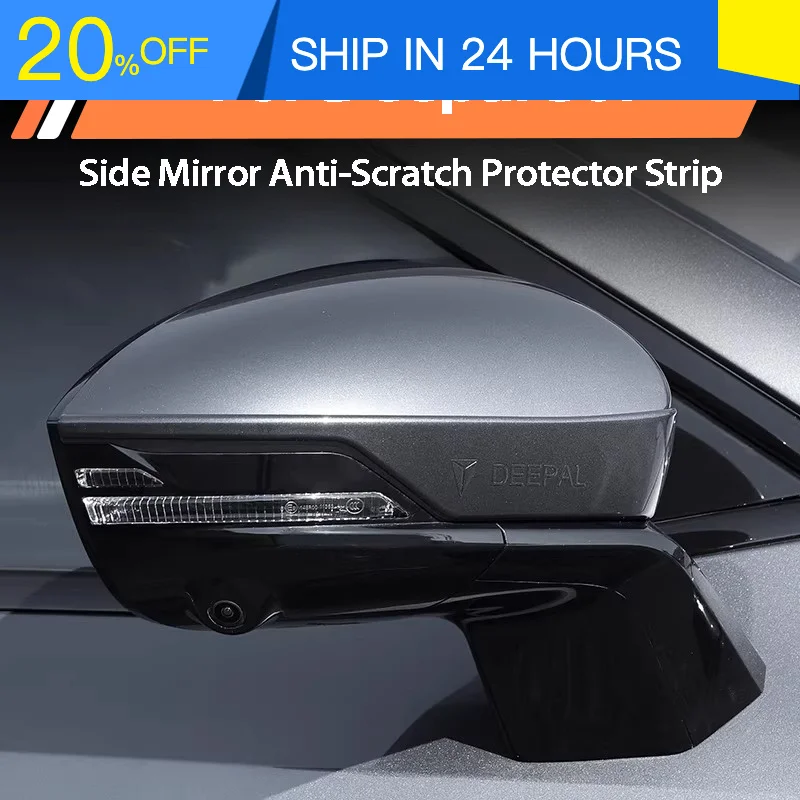 OUY Mirror Cover for Deepal S7 S07 2024-2026 Anti Scratch Anti-Collision Rearview Mirror Trim Cover Exterior Protection Accessor