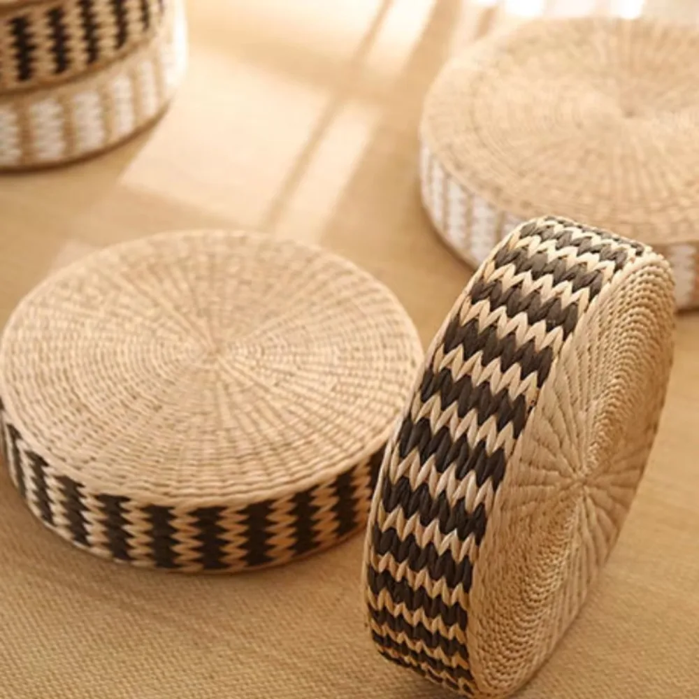

Meditation Cushion Handmade Straw Futon Mat Living Room Seat Stool Household Tatami Mat Balcony Bay Window Meditation Cushions