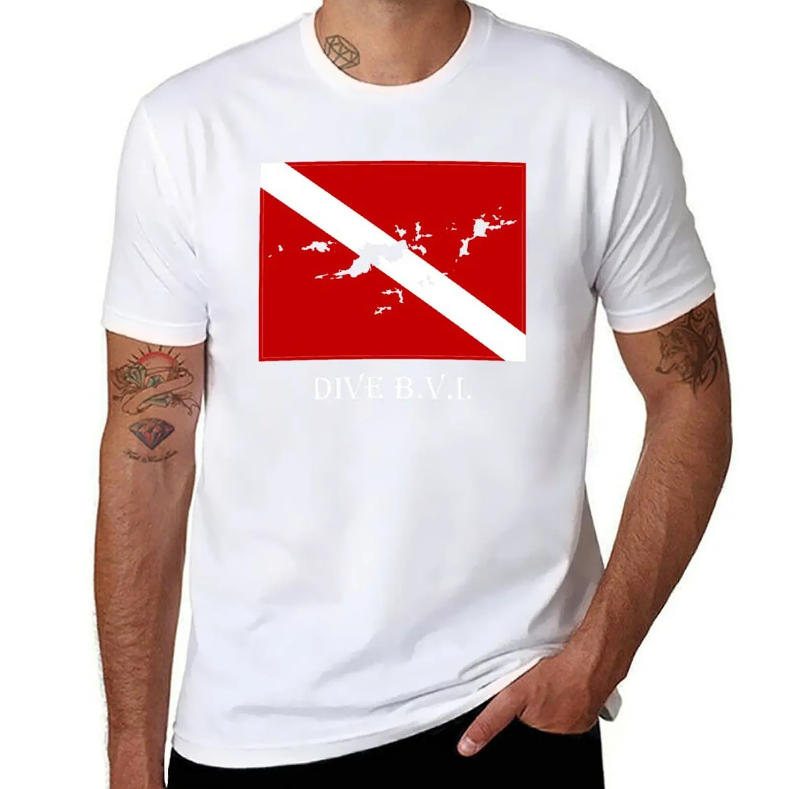 

Dive British Virgin Islands T-Shirt man tshirt man t shirts for men casual T-Shirt