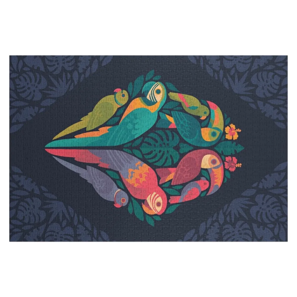 Tropicana Reflections : Dark Jigsaw Puzzle With Personalized Photo Personalize Personalized Gift Ideas Custom Puzzle