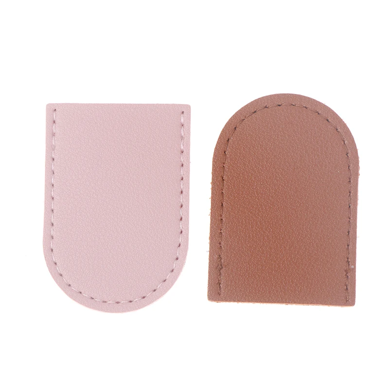 Cubierta protectora de PU para tijeras, Funda de cuero de seguridad para pedicura, herramientas de manicura, pinzas para piel muerta, 1 unidad