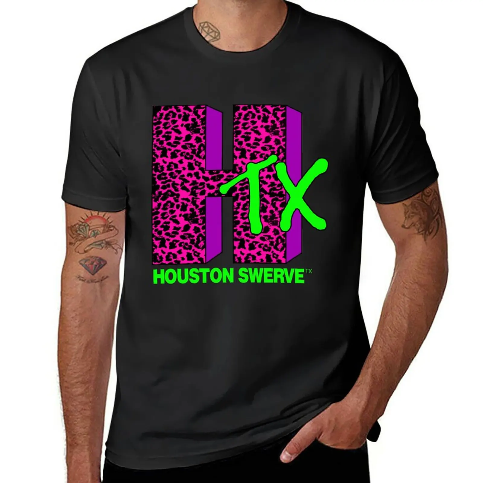 New HOUSTON SWERVE T-Shirt sublime t shirt man clothes mens workout shirts