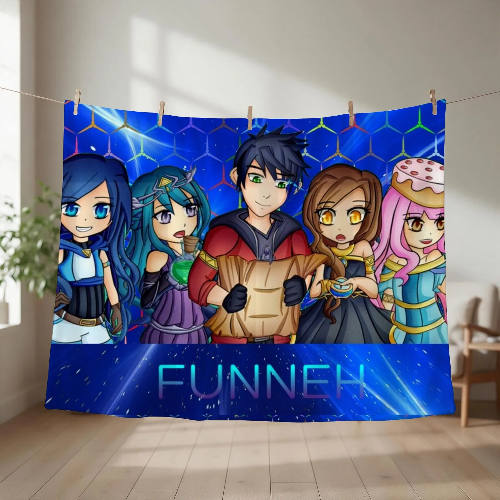 Itsfunneh krew Throw Blanket Thin Hairys Kid'S Luxury Brand Blankets