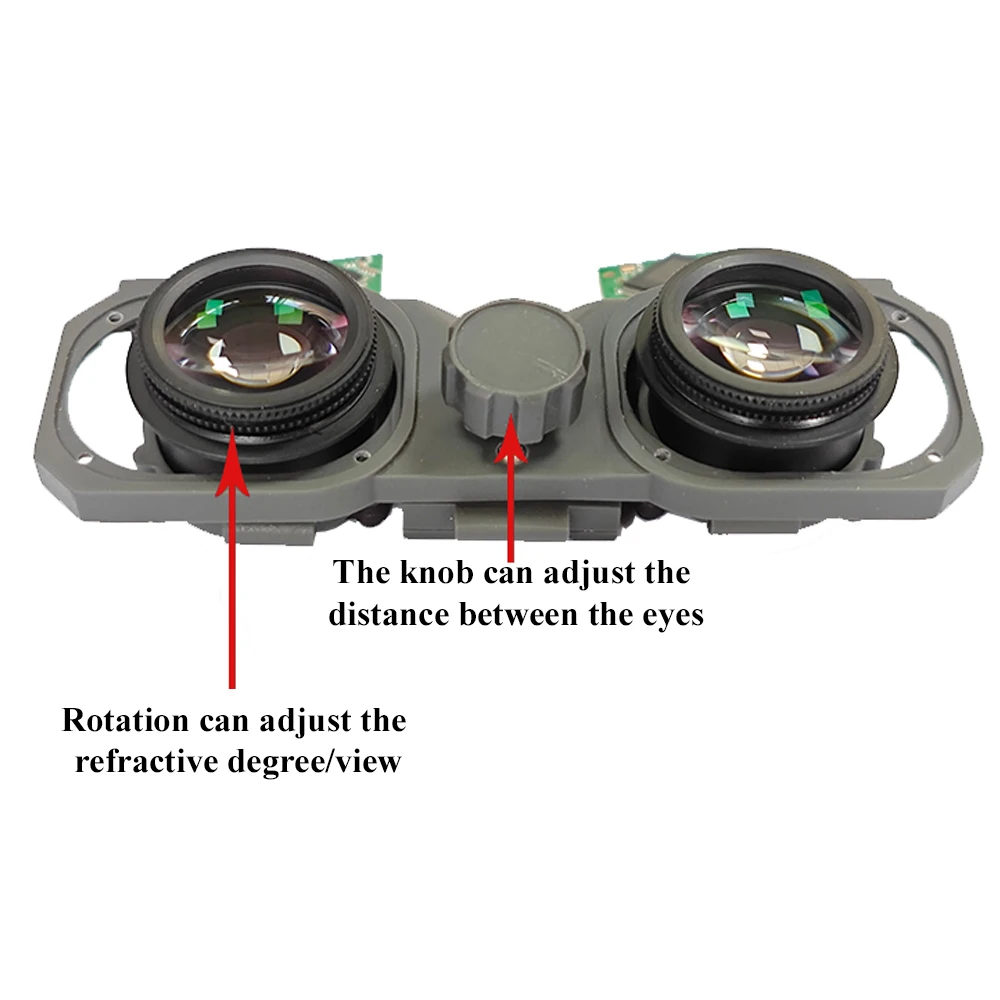 0.39 بوصة OLED VR المزدوج العين HD عرض عدسة الكاميرا نظارات AV/CVBS/HDMI المدخلات لتقوم بها بنفسك وحدة عرض للتصوير الجوي طائرة بدون طيار FPV #4