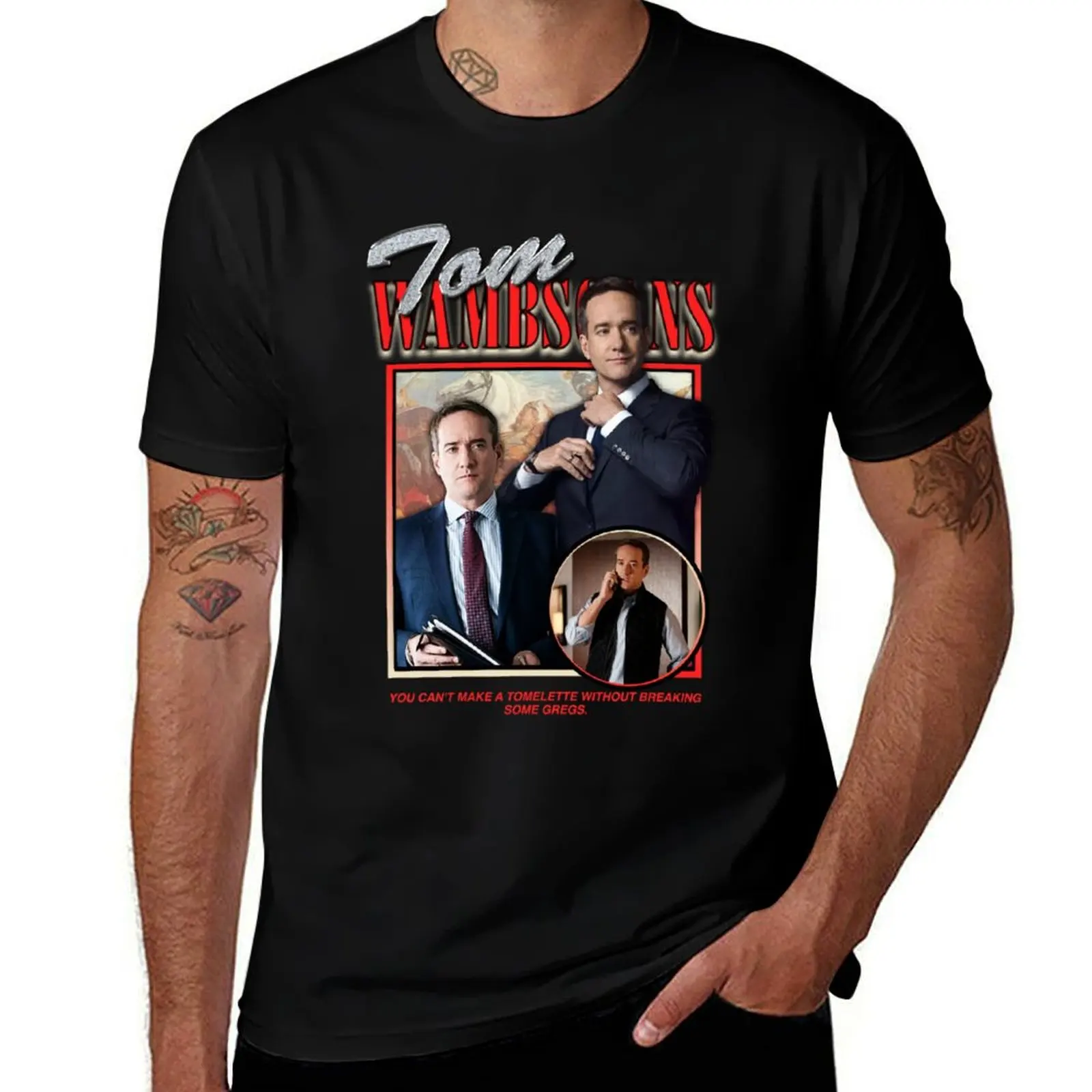 Tom Wambsgans T-Shirt Casual Pattern Print Tee Shirt T-Shirt