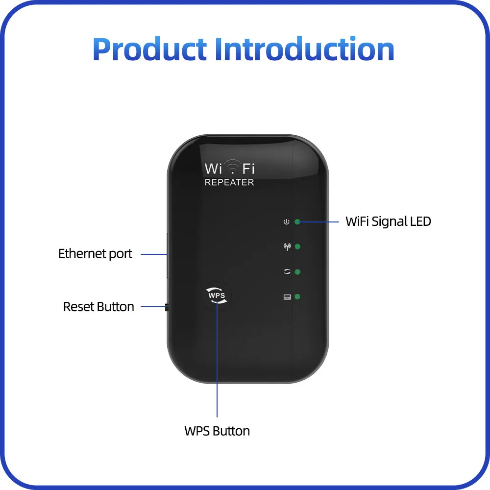 PIX-LINK Wireless WiFi Repeater Wifi Extender Ultraboost Wifi Amplifier Long Range Repiter 300M Wi-Fi Booster Access Point