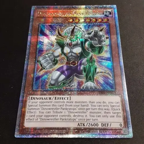 

Yugioh KONAMI Duel Monsters ES01-AE013 Dinowrestler Pankratops 25th Quarter Century Secret Asian English Collection Mint Card