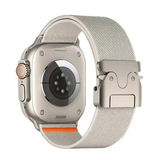 Nylon Strap for Apple Watch Ultra 2 Band 49mm 10 9 8 7 45mm 41mm 44mm 46mm 42mm Braided Elastic Bracelet for IWatch Series 6 SE
