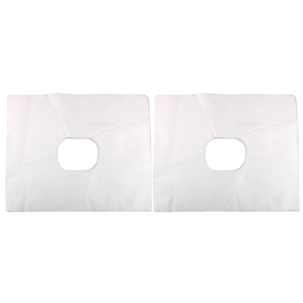 

200pcs Disposable Massage Covers Non Woven Headrest Covers Hole Thin Section Beauty Salon Spa Accessories