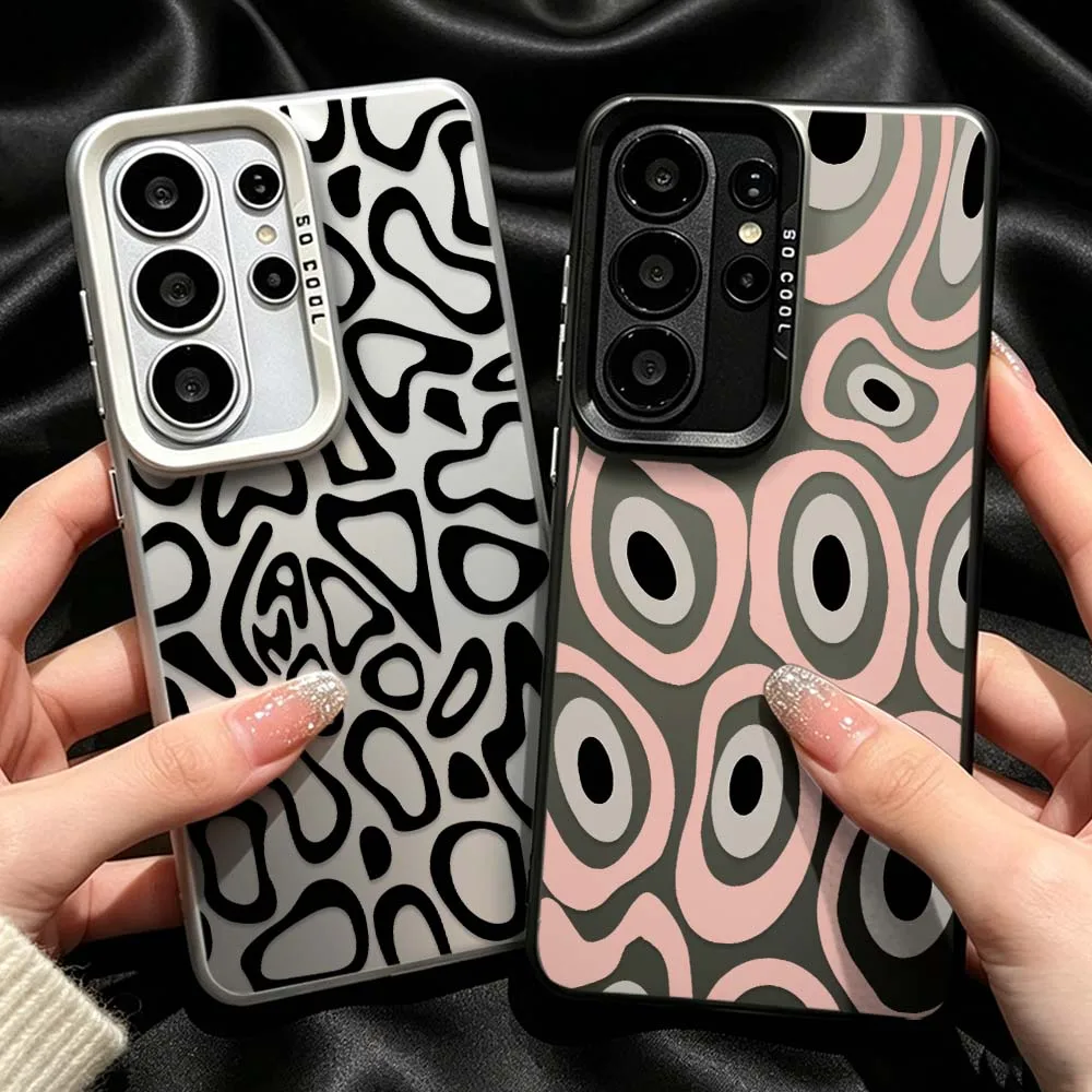 Abstract Pattern For Samsung Galaxy S26 S25 S24 S23 S22 S21 S20 Ultra FE Plus Edge Plating Matte Cover Phone Case