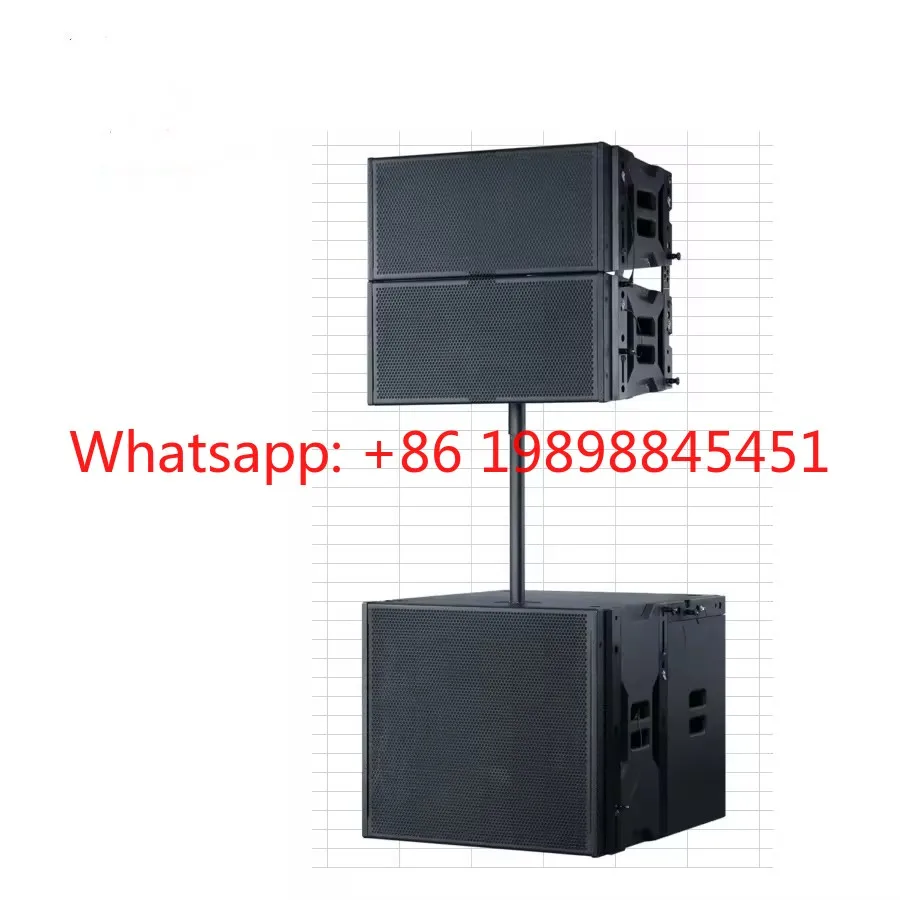 Manufacturer Price Active Dual 10 Inch Line Array Speaker Built in Amplifier PA Professional System for DJ and Live Sound