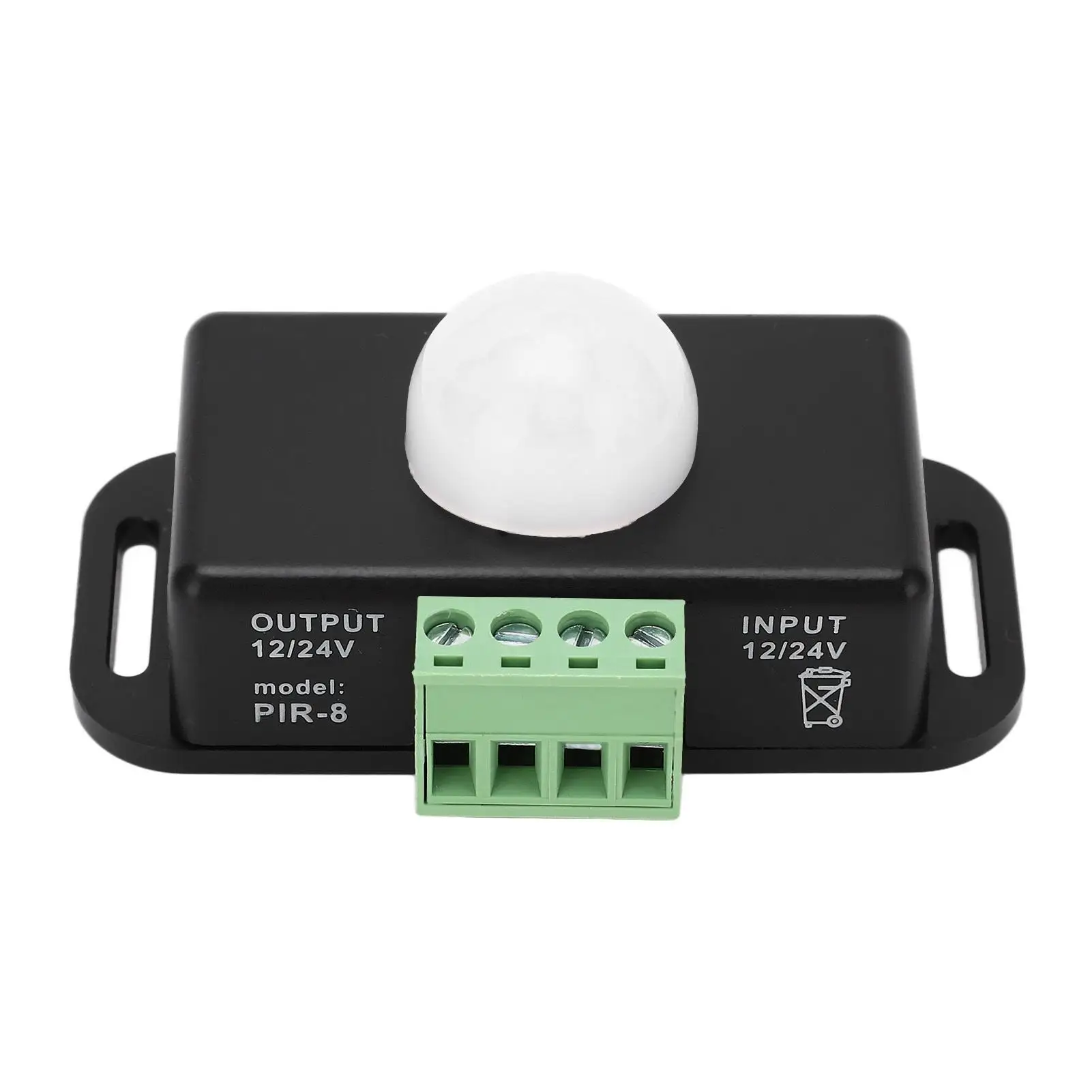 

Регулируемое время задержки, инфракрасный датчик движения, переключатель 6А для управления освещением измерения тела от 12 В до 24 В