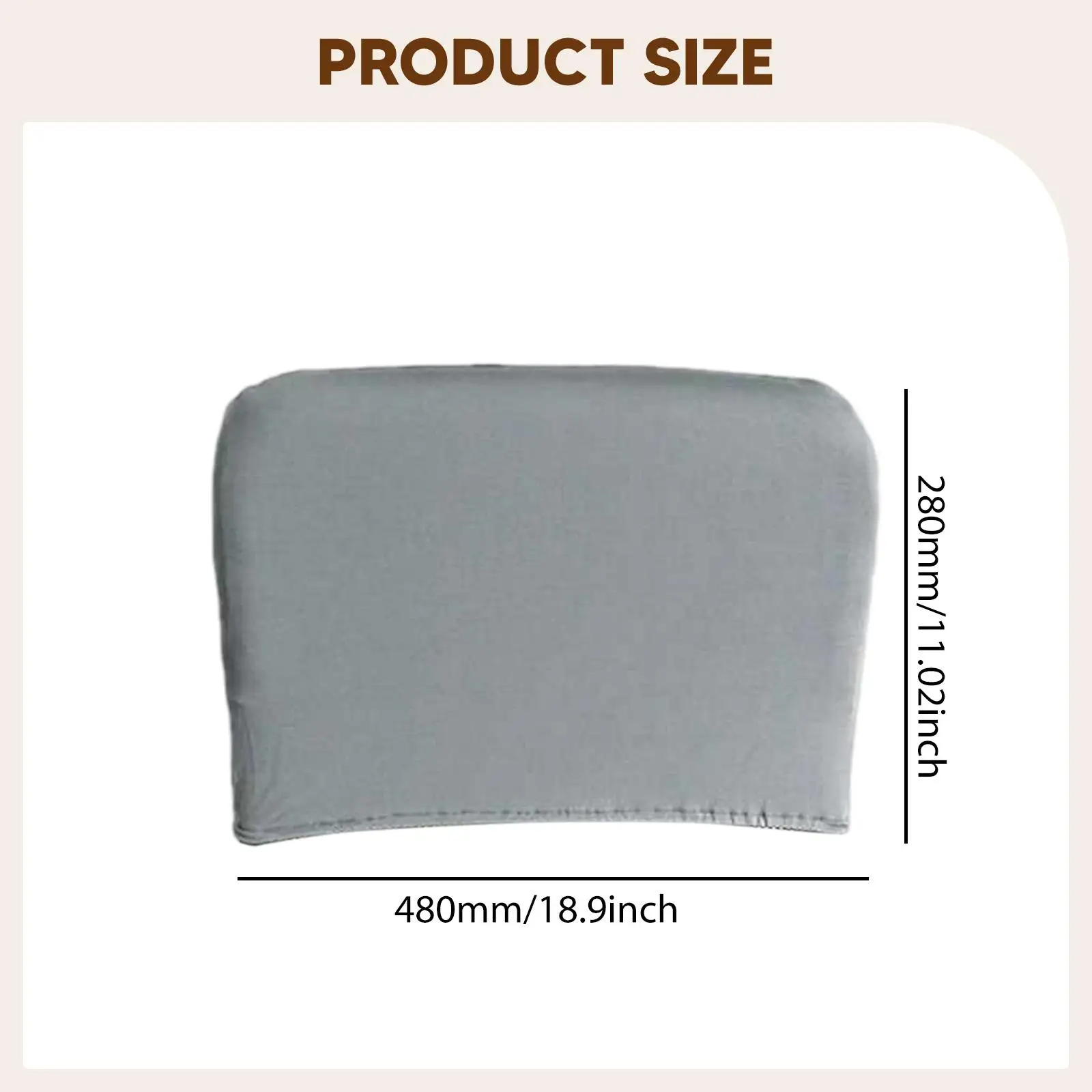 Office Chair Slipcover Stretch Back Protector Polyester Chair Backrest Cover for Home Workspace