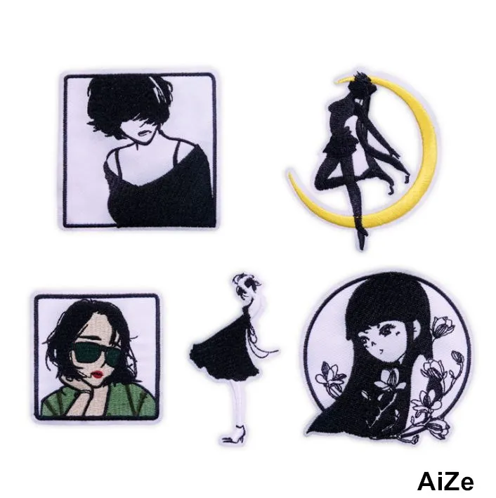 10 قطعة بقع شعبية مطرزة الحديد على خياطة على الجينز معطف تي شيرت حقيبة الأحذية قبعة ديكور إصلاح عزر شعار Diy بها بنفسك الإكسسوارات