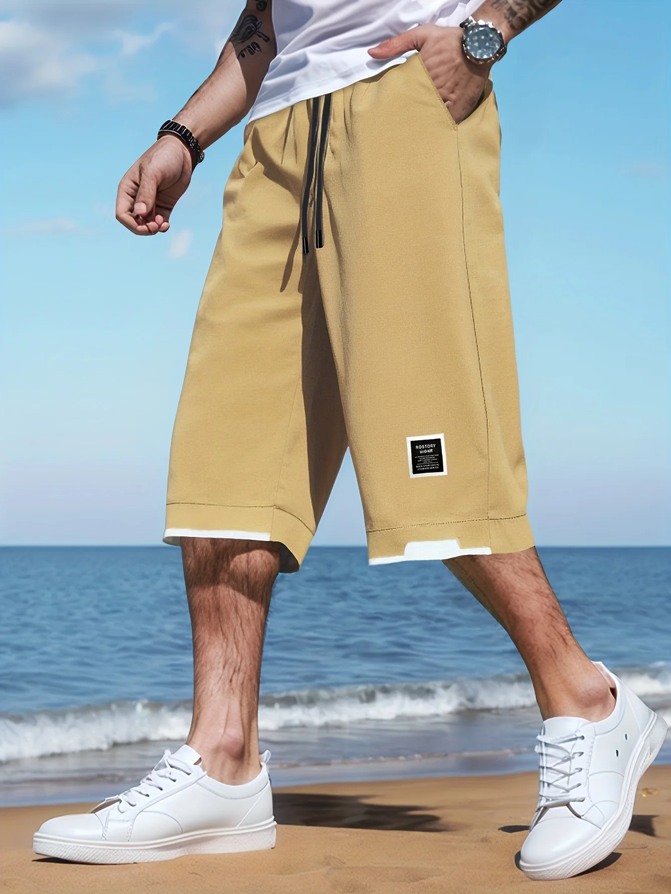 Pantalones cortos de talla grande para hombre, novedad de verano 2021, ropa deportiva holgada a la moda para hombre, ropa Tiki, traje de baño, Jorts para correr para hombre Y2k
