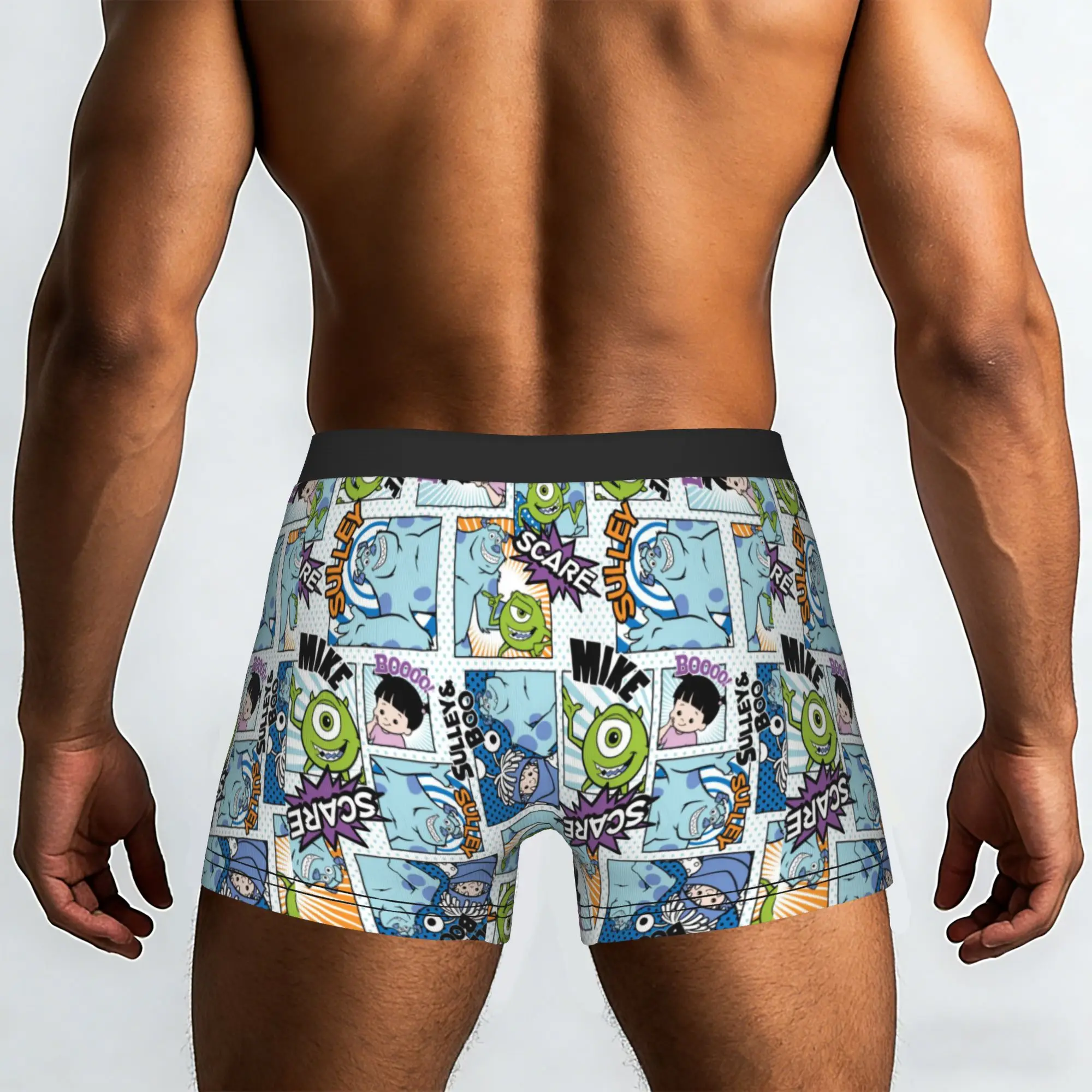 Customized M-Monsters Anime University Underwear Men Printed  Boxer Briefs Shorts Panties Soft Underpants