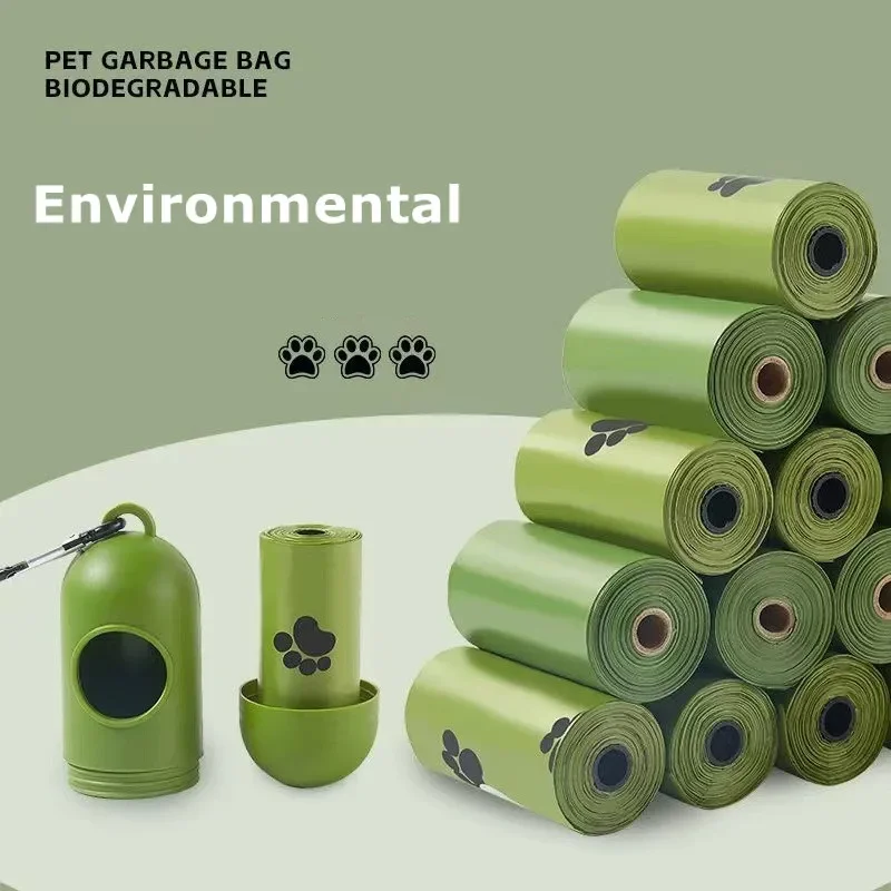 

150pcs Pet Biodegradable Dog poop Bags Bulk Biobase Scented Poo Bag Degradable Cat Waste Bags Dog Poop cleaning bag