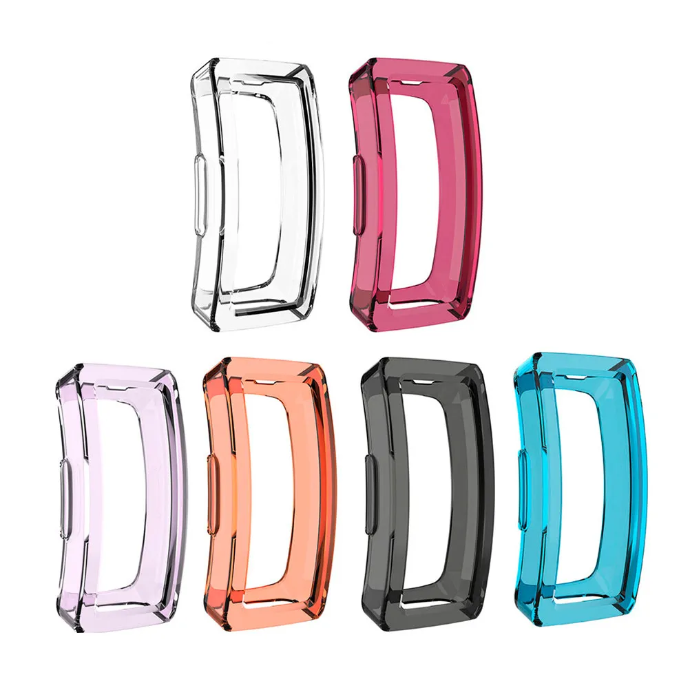 

6Pcs Tpu Protective Watch Cover Transparent Anti-Fall Shell Compatible for Fitbit Inspire Inspire Hr Case Watch Accessories