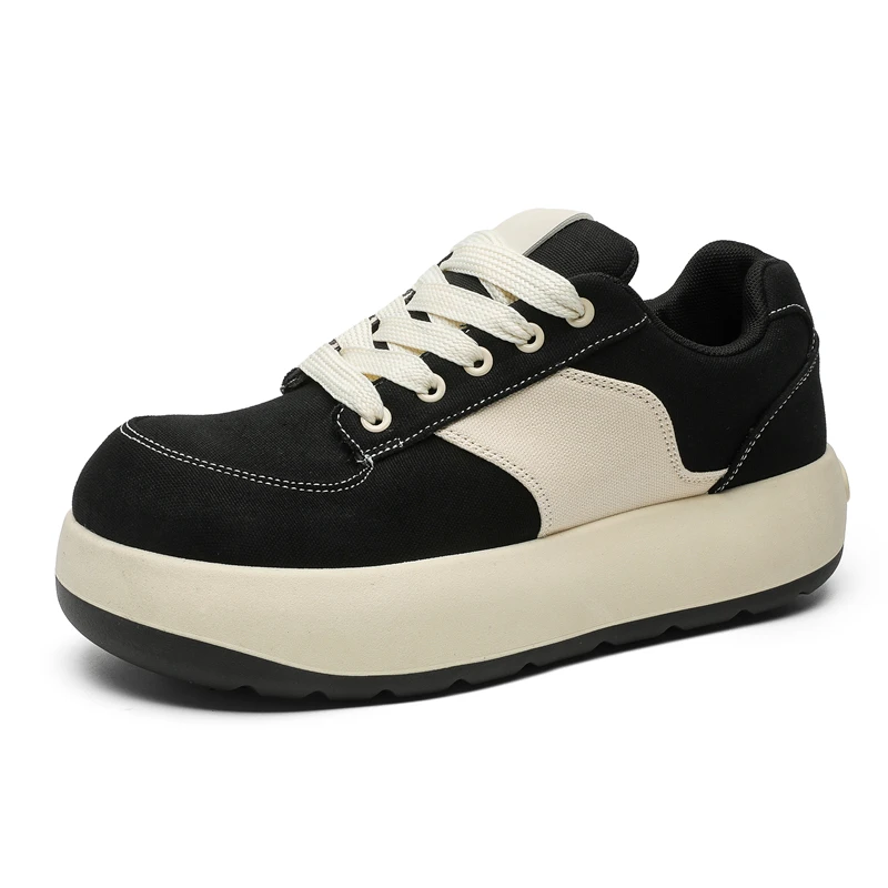

High-Quality Men's Casual Sneakers, Luxury Design Thick-Soled Canvas Shoes, Fashionable and Elegant Trbottomy Shoes