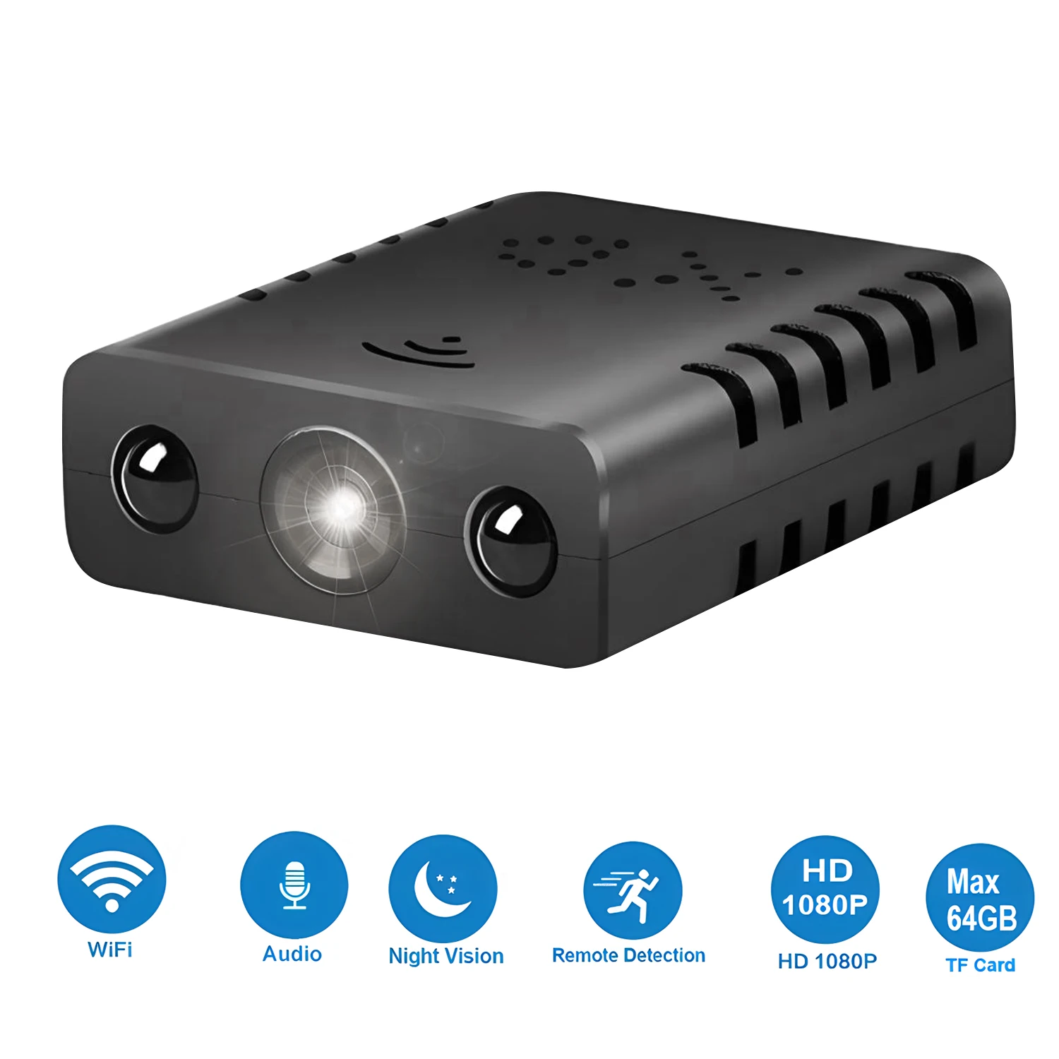 WiFi XD Smart Wireless Camcorder HD 1080P Mini Camera Ip Smallest Mini Camcorder Sport Micro Camera Suport max 256GB TF Card