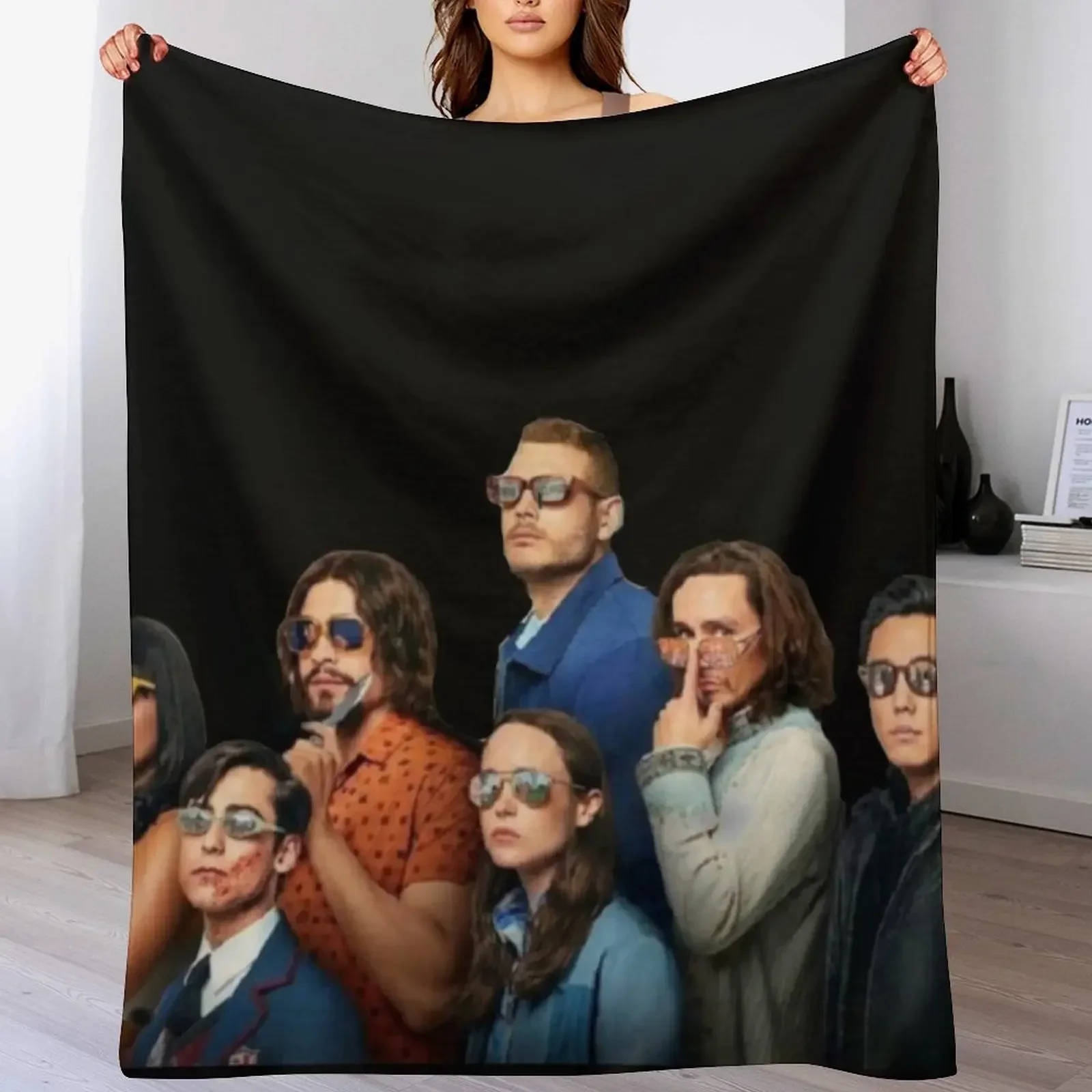 The Umbrella Academy Siblings Throw Blanket Polar valentine gift ideas Blankets