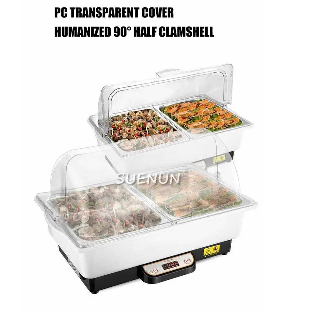 Buffet holding furnace Electric buffet Electric heating Stainless steel food display rack Hotel PC cover Buffet holding furnace