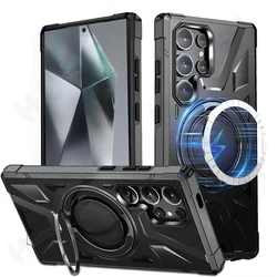 Funda protectora para teléfono Samsung Galaxy, carcasa con soporte integrado, grado militar, a prueba de caídas, para S24, S23, S22 Ultra Plus FE, A54, A14