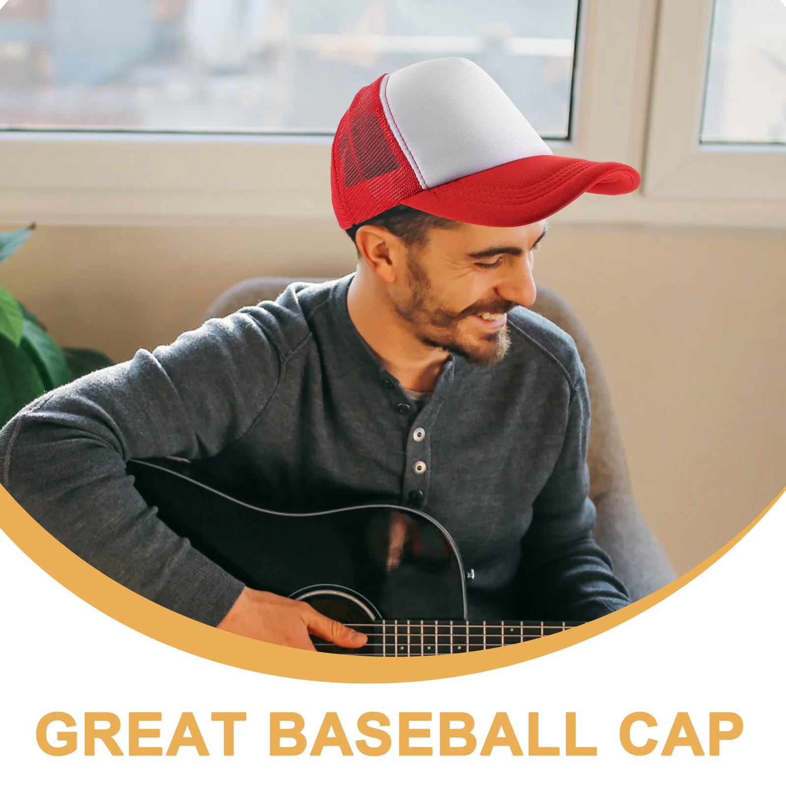 10 Buah Topi Bisbol Kosong Sublimasi DIY Desain Jaring Topi Ringan Bernapas untuk Tenis Mendaki Berkemah Memancing