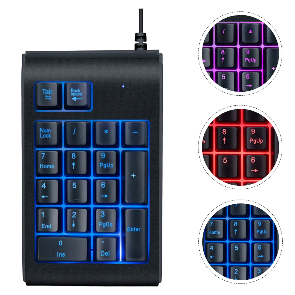 

Luminous Numeric Mini Usb Portable Compact Computer Keyboard For Laptop Tablet Office Gaming Use Mini Keyboard