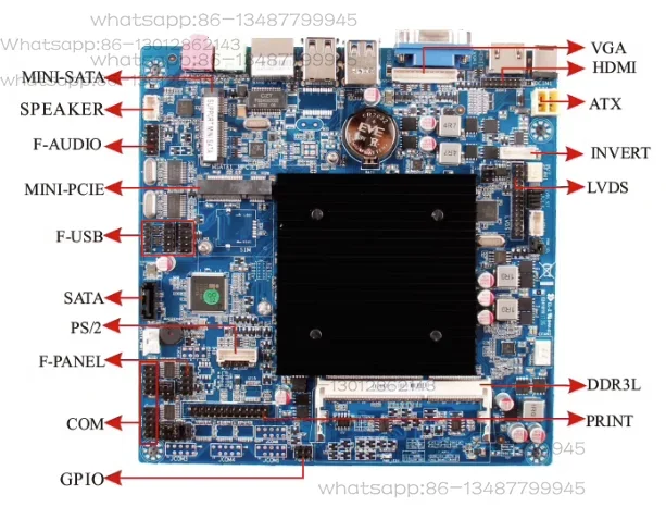 j1800-cash-register-industrial-control-machine-main-board-itx-j1800te-2cd8-cash-register-main-board