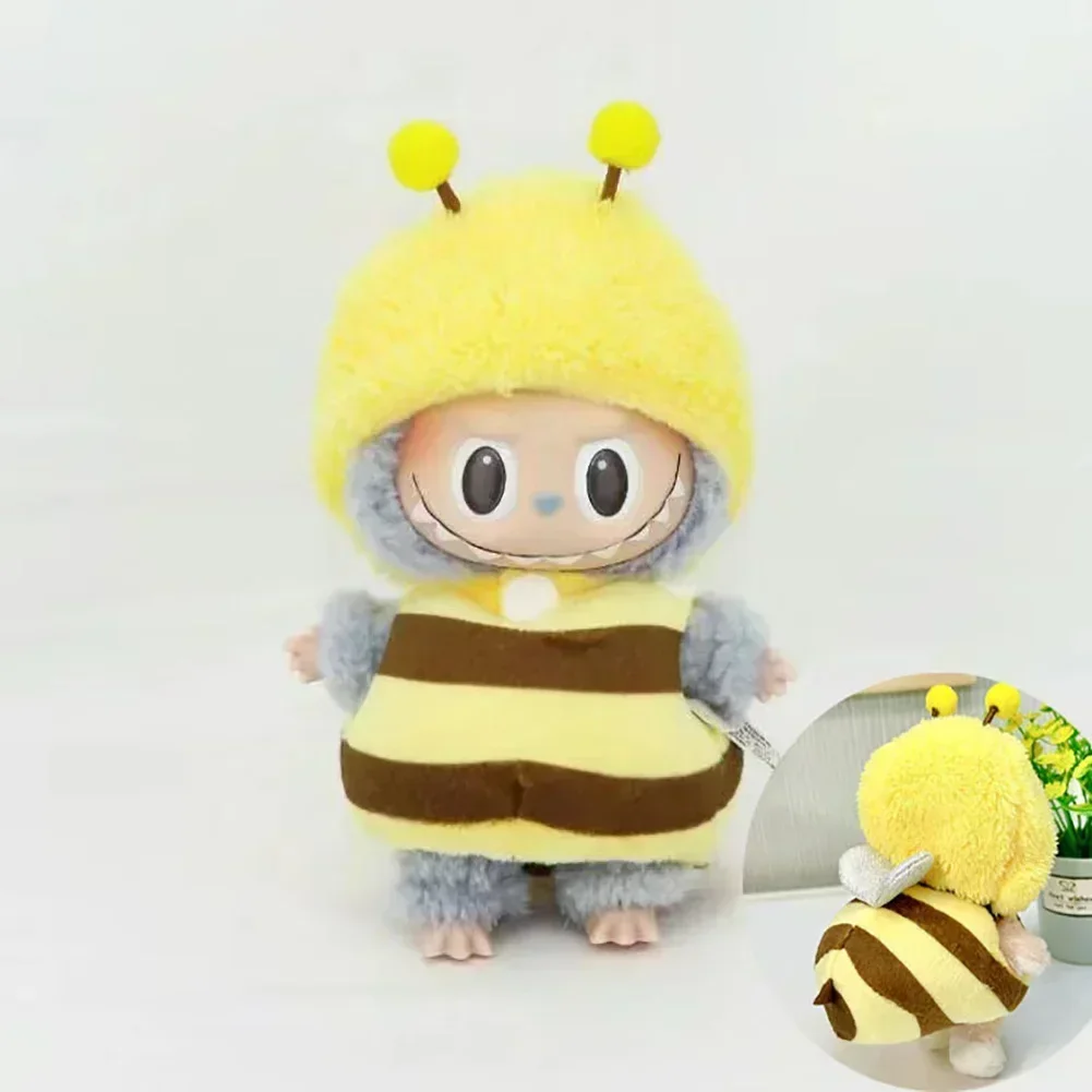 13 tipos de Mini ropa para muñecas de peluche, accesorios para atuendo para Labubu II Idol, muñecas de 17cm, ropa de fiesta para sentarse, regalo DIY